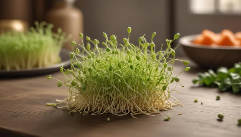 Linsefrøplanter