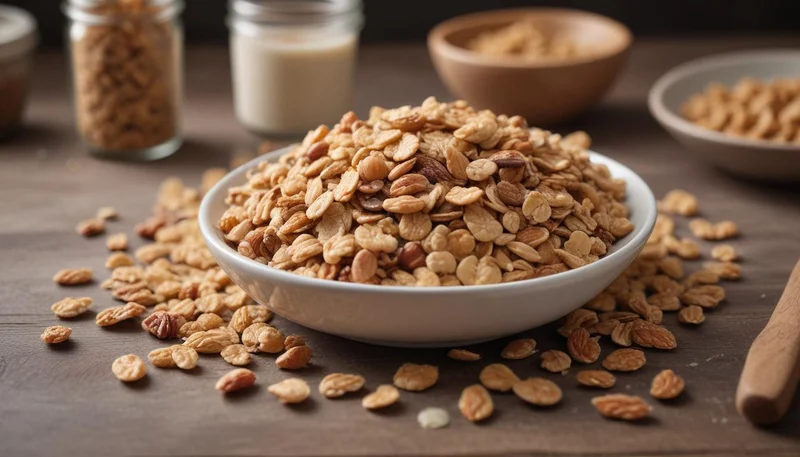 Müsli med rosiner og nøtter